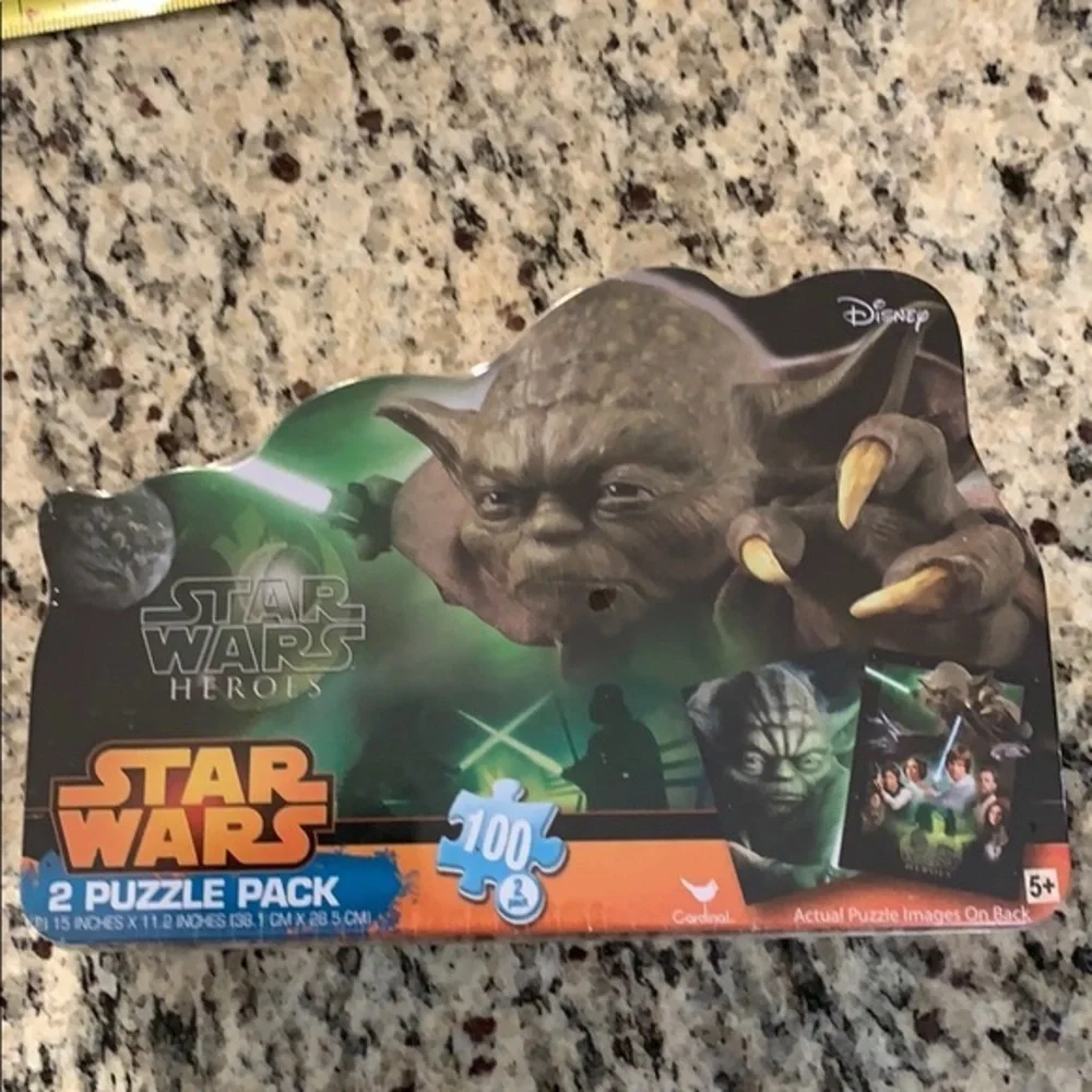 Star Wars Heroes Metal Tin 2 Puzzle Pack Yoda & Friends New